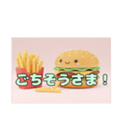 ハンバーガーみなみちゃんプレミアムセット（個別スタンプ：15）