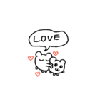 LOVEなハムスター②（正常）（個別スタンプ：4）