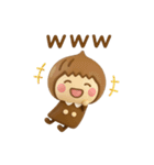 ず～っと使えるゆるかわガール3Dだよ（個別スタンプ：11）