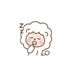 臆病だけど可愛いホワイトライオン（個別スタンプ：1）