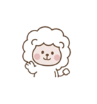 臆病だけど可愛いホワイトライオン（個別スタンプ：8）