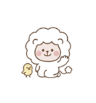 臆病だけど可愛いホワイトライオン（個別スタンプ：24）