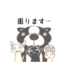 フレンチブルドッグと猫【普段使い】（個別スタンプ：4）