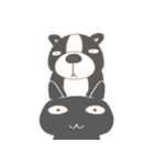 フレンチブルドッグと猫【普段使い】（個別スタンプ：22）