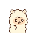 あるぱかのほっこりきもち（個別スタンプ：1）