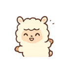 あるぱかのほっこりきもち（個別スタンプ：4）