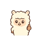 あるぱかのほっこりきもち（個別スタンプ：12）