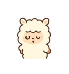 あるぱかのほっこりきもち（個別スタンプ：16）