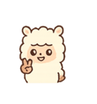 あるぱかのほっこりきもち（個別スタンプ：18）