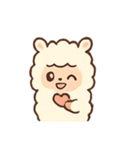 あるぱかのほっこりきもち（個別スタンプ：22）