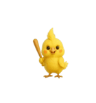 動く無言オカメインコ（個別スタンプ：5）