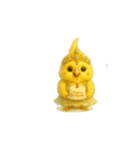 動く無言オカメインコ3（個別スタンプ：3）
