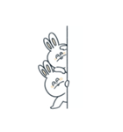 双子のうさぎくん1（個別スタンプ：8）