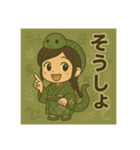 干支童子 巳のひらめき帖（個別スタンプ：6）