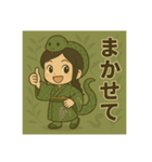 干支童子 巳のひらめき帖（個別スタンプ：16）