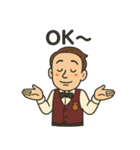 ソムリエが挨拶2（個別スタンプ：13）