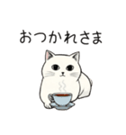 シュール猫の日常会話（個別スタンプ：3）