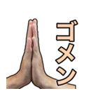 手は口ほどにものを言う！超ハンドサイン（個別スタンプ：13）