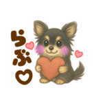 毎日使えるデカ文字♡チワワ（個別スタンプ：13）
