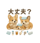 ふわふわコーギーの夏スタンプ（個別スタンプ：11）