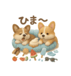 ふわふわコーギーの夏スタンプ（個別スタンプ：23）