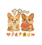 ふわふわコーギーの夏スタンプ（個別スタンプ：30）