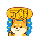 ふわふわ♡もちもち柴犬（個別スタンプ：4）
