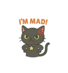 黒猫くーちゃんの日常 英語版（個別スタンプ：9）