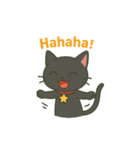 黒猫くーちゃんの日常 英語版（個別スタンプ：10）