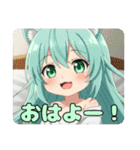 おさかなとみなみちゃんプレミアムセット（個別スタンプ：3）