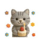 お誕生日を全力で祝う猫ちゃんたち（個別スタンプ：5）