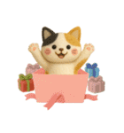 お誕生日を全力で祝う猫ちゃんたち（個別スタンプ：15）