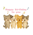 お誕生日を全力で祝う猫ちゃんたち（個別スタンプ：20）