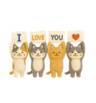 お誕生日を全力で祝う猫ちゃんたち（個別スタンプ：21）