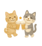 お誕生日を全力で祝う猫ちゃんたち（個別スタンプ：25）