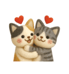 お誕生日を全力で祝う猫ちゃんたち（個別スタンプ：34）