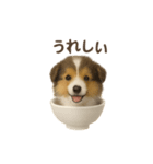 お茶碗犬 おちゃわんわん コリー（個別スタンプ：17）