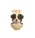 お茶碗犬 おちゃわんわん コリー（個別スタンプ：39）
