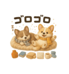 ふわふわコーギーの冬スタンプ（個別スタンプ：24）