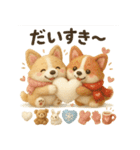 ふわふわコーギーの冬スタンプ（個別スタンプ：31）