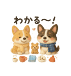 ふわふわコーギーの冬スタンプ（個別スタンプ：40）