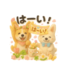 ふわふわコーギーの春スタンプ（個別スタンプ：6）