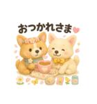 ふわふわコーギーの春スタンプ（個別スタンプ：12）