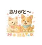 ふわふわコーギーの春スタンプ（個別スタンプ：14）