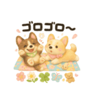 ふわふわコーギーの春スタンプ（個別スタンプ：24）