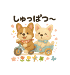 ふわふわコーギーの春スタンプ（個別スタンプ：25）