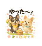 ふわふわコーギーの春スタンプ（個別スタンプ：27）