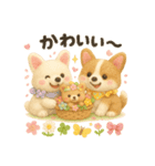 ふわふわコーギーの春スタンプ（個別スタンプ：29）