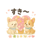 ふわふわコーギーの春スタンプ（個別スタンプ：30）