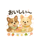 ふわふわコーギーの春スタンプ（個別スタンプ：33）